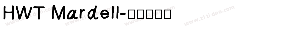 HWT Mardell字体转换